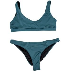 Amarelle Bikini Set Teal Sporty Minimal Swimwear M Beach Pool Resort Vacation